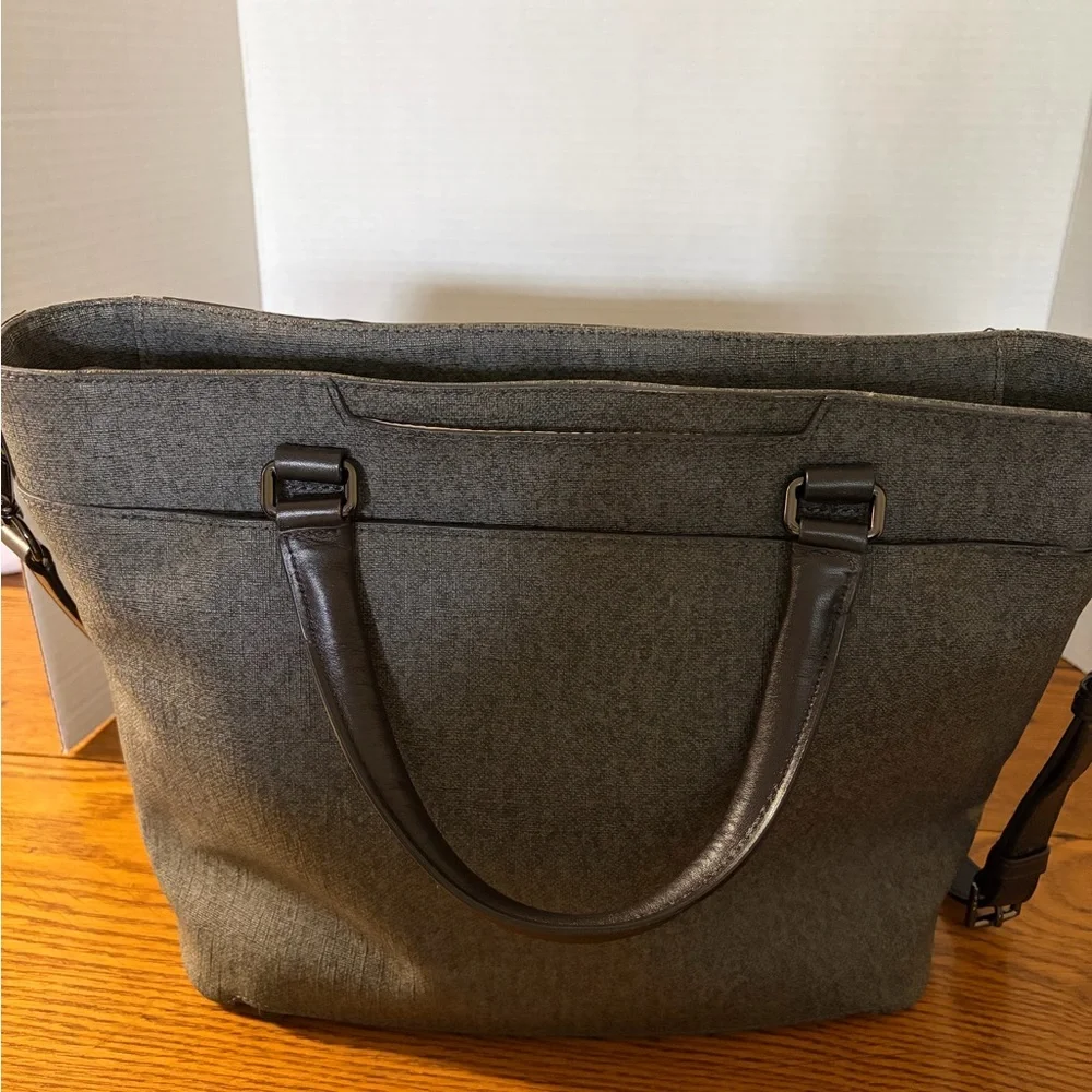 Tumi Charcoal and Black Sinclair Camila Laptop Bag